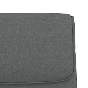 Lavice tmavě šedá 100 x 64 x 80 cm textil - obrázek 6