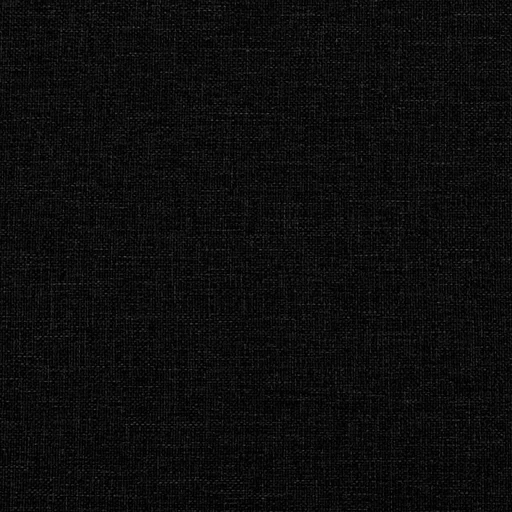 Lavička čierna 100x64x80 cm látka