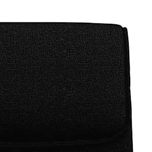 Lavice černá 100 x 64 x 80 cm textil - obrázek 6