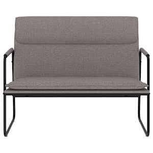 Lavice taupe 100 x 64 x 80 cm textil - obrázek 3