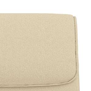 Lavice krémová 100 x 64 x 80 cm textil - obrázek 6