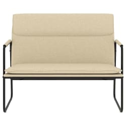 vidaXL Klupa krem 100x64x80 cm od tkanine
