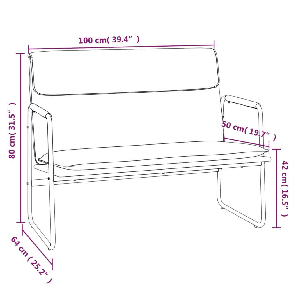 Klop modra 100x64x80 cm blago