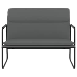 vidaXL Bankje 100x64x80 cm kunstleer grijs