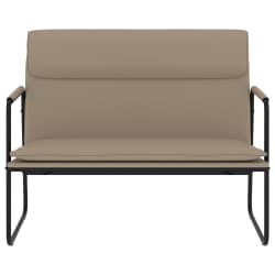 vidaXL Banc Cappuccino 100x64x80 cm Similicuir