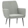 vidaXL tugitool, helehall, 62x79x79 cm, samet