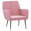 vidaXL tugitool, roosa, 62 x 79 x 79 cm, samet