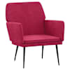vidaXL tugitool, veinipunane, 62 x 79 x 79 cm, samet
