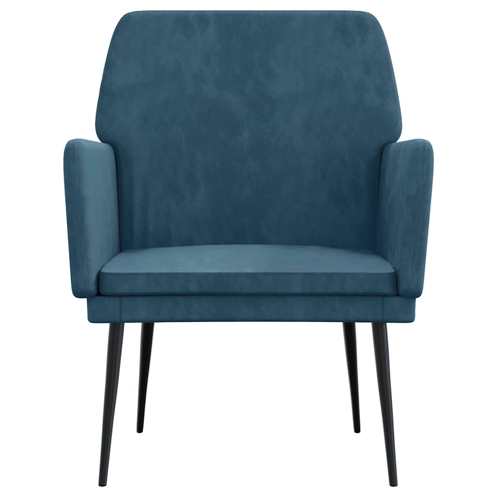 Thumbnail - vidaXL Sessel Blau 62x79x79 cm Samt