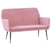 vidaXL pink, roosa, 108 x 79 x 79 cm, samet