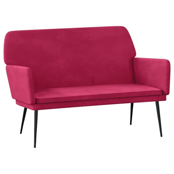 vidaXL pink, veinipunane, 108 x 79 x 79 cm, samet