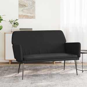 Klop črna 108x79x79 cm žamet