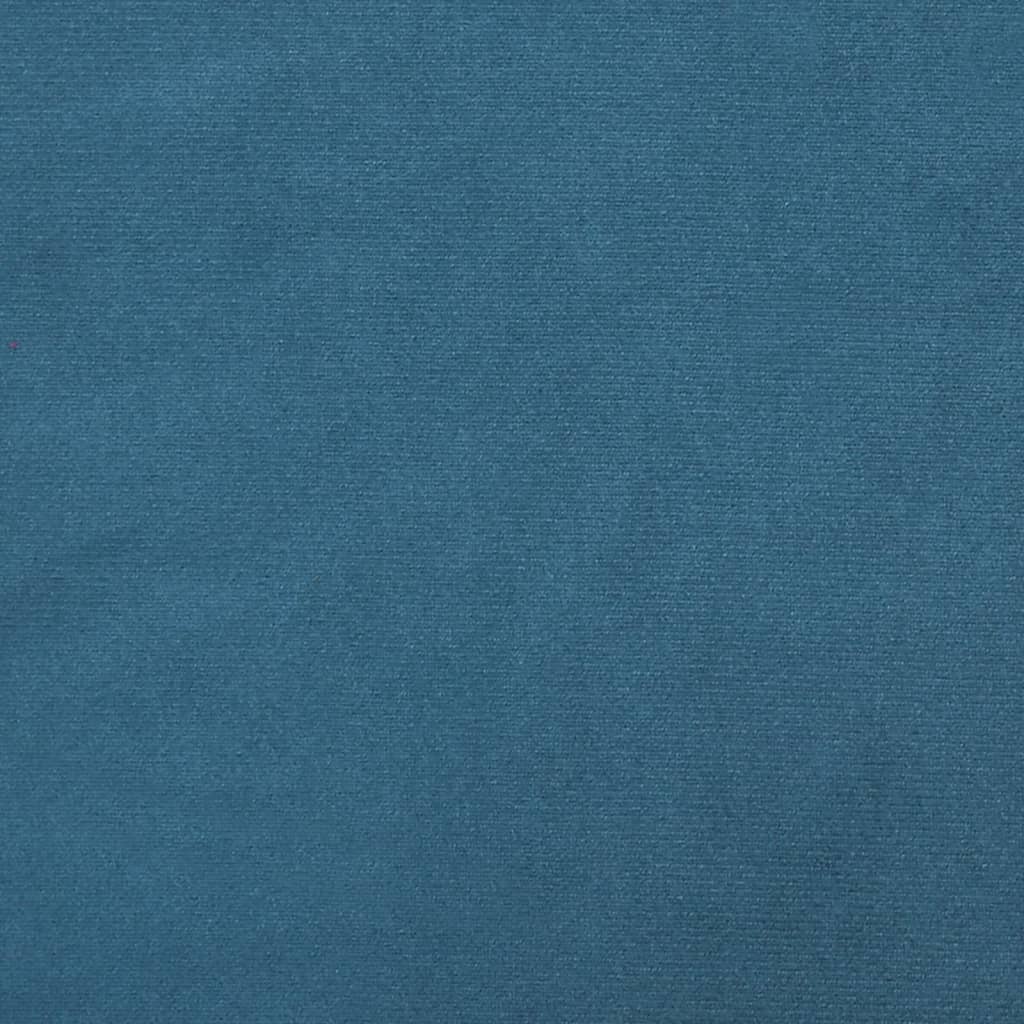 Sitzbank Blau 108x79x79 cm Samt | Stepinfit.de