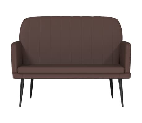 vidaXL Klop rjava 107x80x81 cm umetno usnje