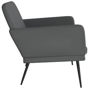 Lavice šedá 107 x 80 x 81 cm umělá kůže - obrázek 4