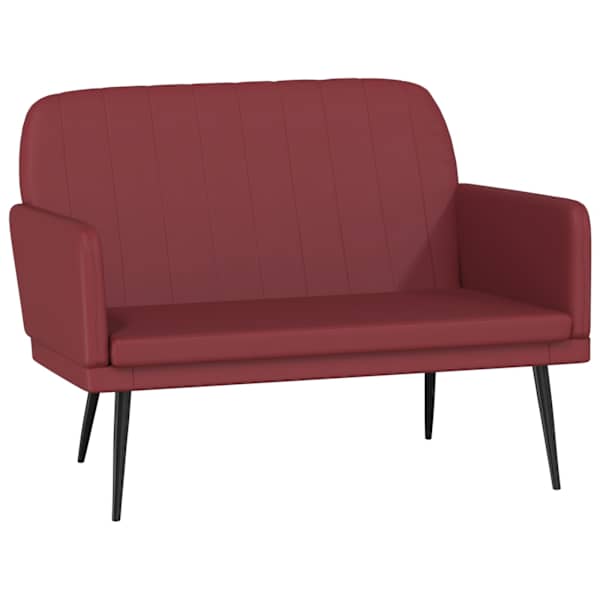 vidaXL pink, veinipunane, 107 x 80 x 81 cm, kunstnahk