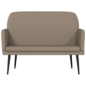 Lavice cappuccino 107 x 80 x 81 cm umělá kůže - obrázek 3