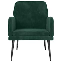 vidaXL Fotelj temno zelen 62x79x79 cm žamet