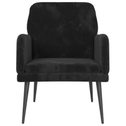 vidaXL Armchair Black 62x79x79 cm Velvet