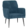 vidaXL tugitool, sinine, 62 x 79 x 79 cm, samet