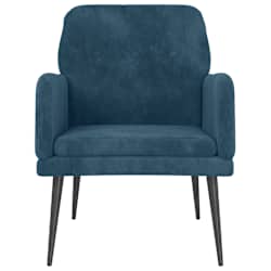 vidaXL Sessel Blau 62x79x79 cm Samt