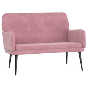 vidaXL pink, roosa, 108 x 79 x 79 cm, samet