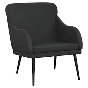 vidaXL tugitool, must, 63 x 76 x 80 cm, kunstnahk