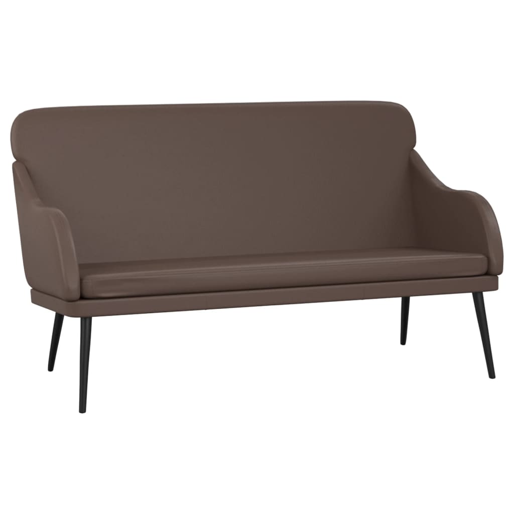 vidaXL Bankje 110x76x80 cm kunstleer bruin