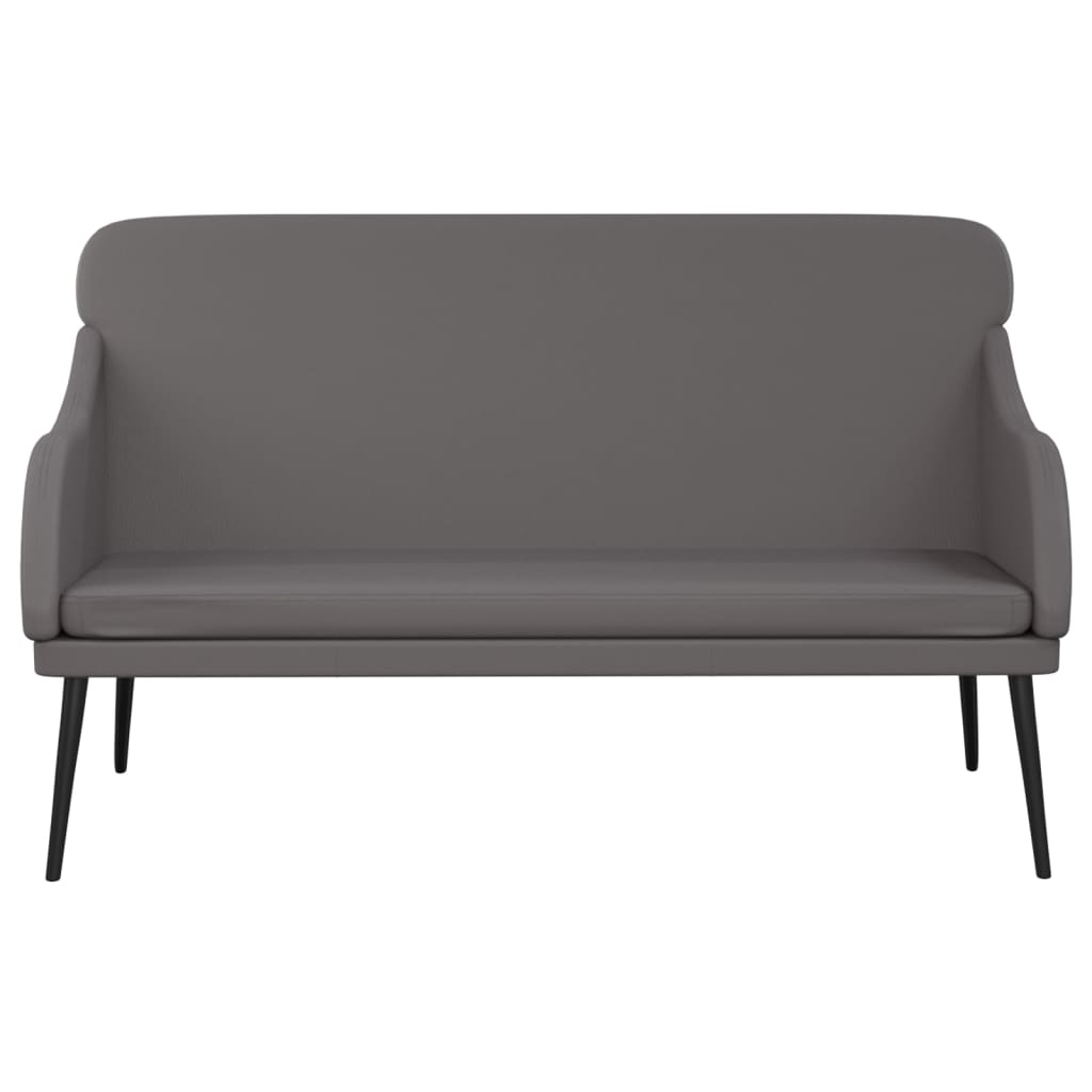 vidaXL Banc Gris 110x76x80 cm Similicuir