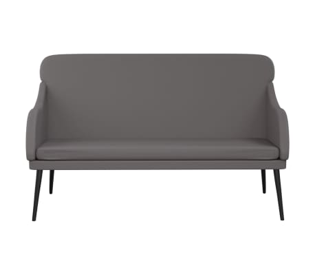 vidaXL Banc Gris 110x76x80 cm Similicuir