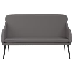 vidaXL Bankje 110x76x80 cm kunstleer grijs