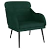 vidaXL tugitool, tumeroheline, 63 x 76 x 80 cm, samet