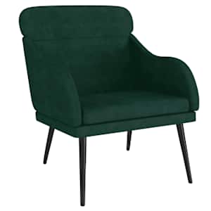 vidaXL tugitool, tumeroheline, 63 x 76 x 80 cm, samet