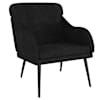 vidaXL tugitool, must, 63 x 76 x 80 cm, samet