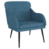 vidaXL tugitool, sinine, 63 x 76 x 80 cm, samet