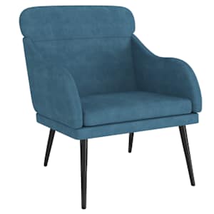 vidaXL tugitool, sinine, 63 x 76 x 80 cm, samet