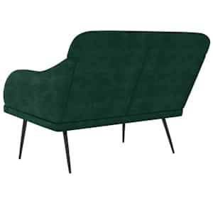 Lavice tmavě zelená 110 x 76 x 80 cm samet - obrázek 5