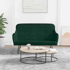Klop temno zelena 110x76x80 cm žamet