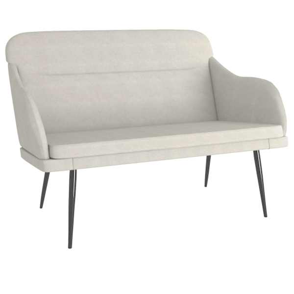 vidaXL pink, kreemjas, 110 x 76 x 80 cm, samet