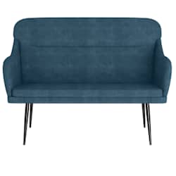 vidaXL Sitzbank Blau 110x76x80 cm Samt