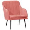 vidaXL tugitool, roosa, 63 x 76 x 80 cm, samet