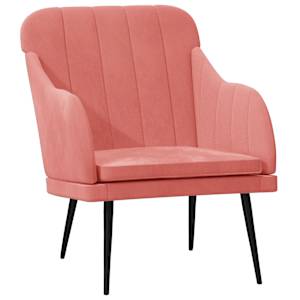 vidaXL tugitool, roosa, 63 x 76 x 80 cm, samet