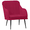 vidaXL tugitool, veinipunane, 63 x 76 x 80 cm, samet