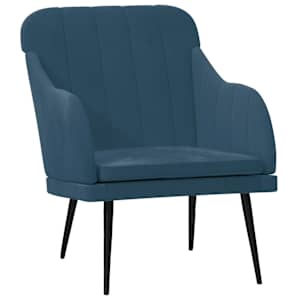 vidaXL tugitool, sinine, 63 x 76 x 80 cm, samet