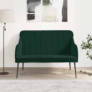 Klop temno zelena 110x76x80 cm žamet