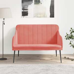 Klop roza 110x76x80 cm žamet