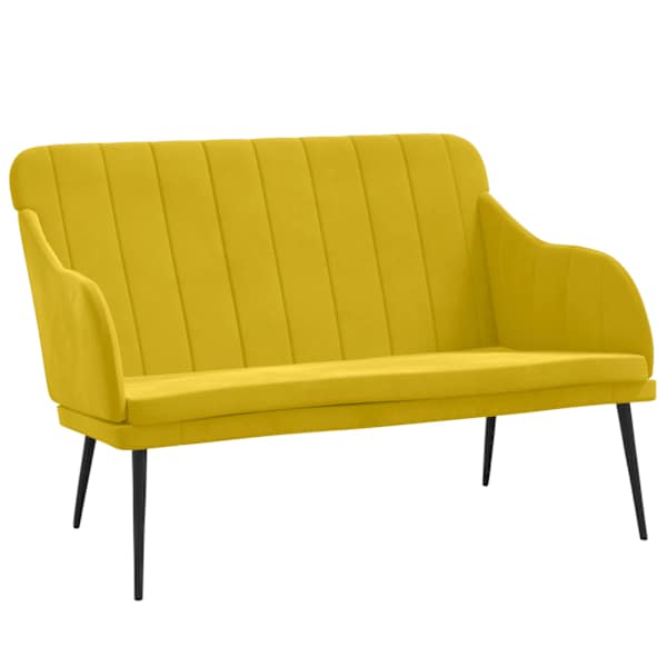 vidaXL pink, kollane, 110 x 76 x 80 cm, samet