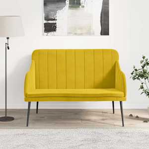 Klop rumena 110x76x80 cm žamet
