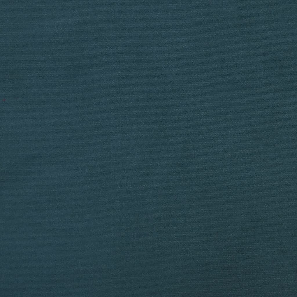 Lavička modrá 110x76x80 cm zamat