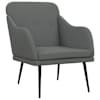 vidaXL tugitool, tumehall, 63x76x80 cm, samet
